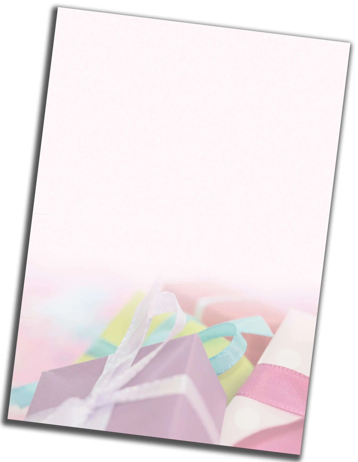 GEBURTSTAG Briefpapier Motiv: „Geschenke“ - 30 Blätter DIN A4 hoffnungsart